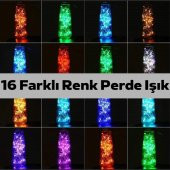 ALLY 10 Metre RGB LED Işık  Kumandalı Usb 16 Farklı Renk Perde Işık-ÇOK RENKLİ - 3
