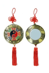 Çin Feng Shui Bagua Ayna Yuvarlak 14 x 40 cm thumbnail 2