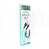 Winex CA30 USB to Lightning Hızlı Data ve Şarj Kablosu 2.4A Mavi - 3