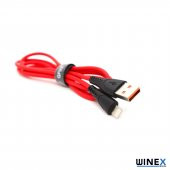Winex CA30 USB to Lightning Hızlı Data ve Şarj Kablosu 2.4A Kırmızı - 1