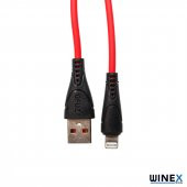 Winex CA30 USB to Lightning Hızlı Data ve Şarj Kablosu 2.4A Kırmızı - 2