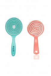 Nascita Pro 11 Lollipop Açma Tarama Fırçası Turkuaz+pro 02 Pembe Set - 1