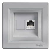 SCHNEİDER ASFORA ALÜMİNYUM RJ-45 (CAT-6) DATA (ÇERÇEVELİ) - 1