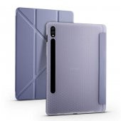 Samsung Galaxy Tab S7 Plus T970 Kılıf Tri Folding Smart With Pen Standlı Kalemlikli Kapaklı Kılıf - 9