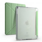 Apple iPad 9.7 2017 Kılıf Tri Folding Smart With Pen Standlı Kalem Bölmeli Kapaklı Kılıf - 5