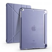 Apple iPad 9.7 2018 Kılıf Tri Folding Smart With Pen Standlı Kalem Bölmeli Kapaklı Origami Kılıf - 10