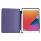 Apple iPad 9.7 2018 Kılıf Tri Folding Smart With Pen Standlı Kalem Bölmeli Kapaklı Origami Kılıf - 12