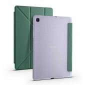 Samsung Galaxy Tab S6 Lite P610 Kılıf Tri Folding Smart With Pen Standlı Kalemlikli Kapaklı Origami Kılıf - 9
