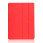 Apple iPad 10.2 (9.Nesil) Kılıf Tri Folding With Pen Hold Standlı Kalemlikli Kapaklı Origami Kılıf - 4