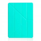 Apple iPad 10.2 (9.Nesil) Kılıf Tri Folding With Pen Hold Standlı Kalemlikli Kapaklı Origami Kılıf - 5