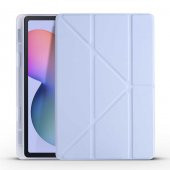 Samsung Galaxy Tab S6 Lite P610 Kılıf Zore Tri Folding Smart With Pen Standlı Kalemlikli Kapaklı Kılıf - 6