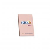 Hopax Stıckn Yapışkanlı Not Kağıdı 100 YP 76x51 Pastel Pembe HE21145 - 2
