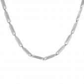 Nipora Silver Renk 55 cm 317L Çelik Singapur Erkek Zincir Kolye - 8