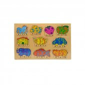 Matematik Öğretici Renkli Ahşap Puzzle Yapboz Montessori Set 30 Parça - 2
