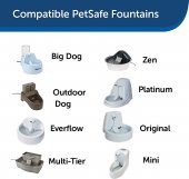 PetSafe Drinkwell Premium Yedek Kömür Filtreleri [3lü Paket] - 3