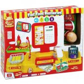 Uçar Oyuncak Barkod Okuyuculu Tartılı Pos Makineli Hesap Makineli Yazar Kasa Hamburger Seti - 5