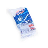 Poppy Plastik Lüks Çatal - 18 Cm. - Şeffaf - 50 Adet - 2