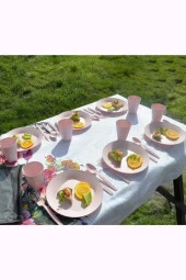 Katlı Piknik Seti Pembe thumbnail 2