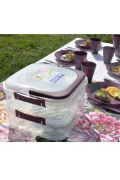 Katlı Piknik Seti Mürdüm thumbnail 1