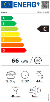 Bosch WGA142X1TR 1200 Devir 9 KG Çamaşır Makinesi - 2