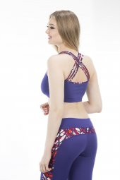 Mor Desenli Sporcu Bralet - 2