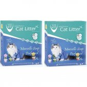 Vancat Marsilya Kokulu Bentonit Kedi Kumu 6 lt 2 adet - 1