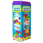 Uçar Oyuncak Magic Blocks 76 parça Büyük Bloklu Oyun Seti - 1