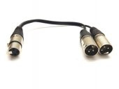 Xlr Y Çoklayıcı kablo 1.5 metre ( 1 dişi-2 erkek) - 1