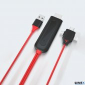 Winex L7 3in1 Lightning/Type-C/Micro to 4K Ultra HDMI Kablo - 2