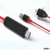 Winex L7 3in1 Lightning/Type-C/Micro to 4K Ultra HDMI Kablo - 3