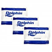 Dolphin PE İş Temizlik Tek Kullanımlık Şeffaf Poşet Market Eldiven / Büyük Boy / 100 Adetlik 3 Paket thumbnail 1