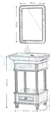 Lena Banyo Dolabı Lake takım E-505S+Ea-505S - 2
