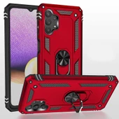 Galaxy A23 Kılıf Zore Vega Yüzüklü Standlı Zırh Kılıf thumbnail 9