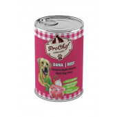 ProChef 12 Adet Yetişkin Dana Etli Kıyılmış Köpek Maması ( 415 Gr 12'li Pro Chef Konserve Yaş Mama ) - 2