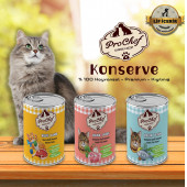 ProChef 12 Adet Yetişkin Dana Etli Kıyılmış Kedi Maması ( 415 Gr 12'li Pro Chef Konserve Yaş Mama ) - 3
