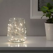 Dekoratif Aydınlatma Zinciri Lame MeridyenDukkan 24'lü Sıcak Beyaz Renk Ev Aksesuar thumbnail 1