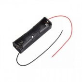 Tekli 1 li 18650 Pil Yuvası Kablolu Tutucu 3.7V Pil Şarj Kutusu - 1