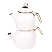 Taşev Sultani Çaydanlık Takımı Krem - 1