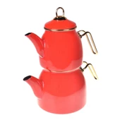 Taşev Sultani Çaydanlık Takımı Kırmızı - 1