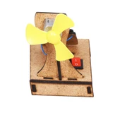 Okul Projesi-4 Güneş Paneli ile Motor Çalıştırma Yapım Seti - Demonte Ürün - 4