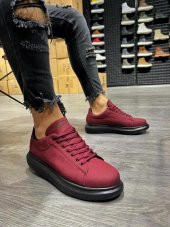 Knack Yüksek Taban Günlük Ayakkabı 045 Bordo (Siyah Taban) - 2