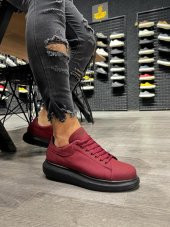 Knack Yüksek Taban Günlük Ayakkabı 045 Bordo (Siyah Taban) - 3