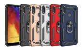 Huawei Y6S 2019 Kılıf Darbe Emici Selfie Yüzüklü Vega Silikon Kapak - 1