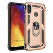 Huawei Y6S 2019 Kılıf Darbe Emici Selfie Yüzüklü Vega Silikon Kapak - 5