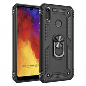 Huawei Y6S 2019 Kılıf Darbe Emici Selfie Yüzüklü Vega Silikon Kapak - 10