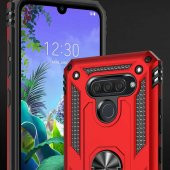 LG Q60 Kılıf Darbe Emici Selfie Yüzüklü Vega Silikon Kapak - 7