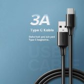 Ugreen USB Type-C Şarj ve Data Kablosu Beyaz 1 Metre - 3