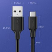 Ugreen USB Type-C Şarj ve Data Kablosu Beyaz 1 Metre - 4