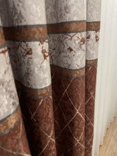 Brillant Liva Alita Model 1/2,50 Pile Fon Perde  Kiremit Rengi 100 x 270 - 4