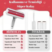 Hazneli Kedi Köpek Tüy Temizleyici Kıl Toz Toplayıcı Kazak Halı Tiftik Temizleyici Gırgır 2 Yönlü - 10